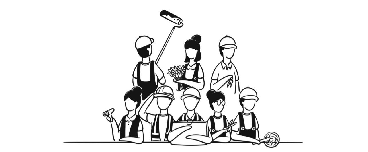 Everything Clean Team Illustration